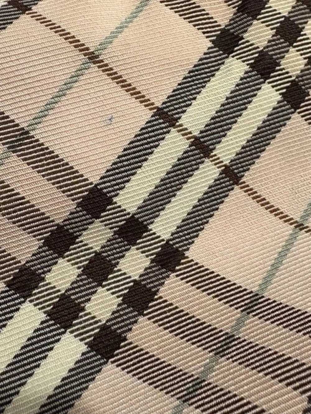 Vintage Burberry Blue Label Pink Nova Check Canvas Brown Leather Crossbody Bag - Picture 12 of 16